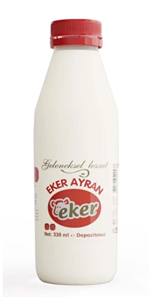 EKER AYRAN 330 GR.        CAM ŞİŞE